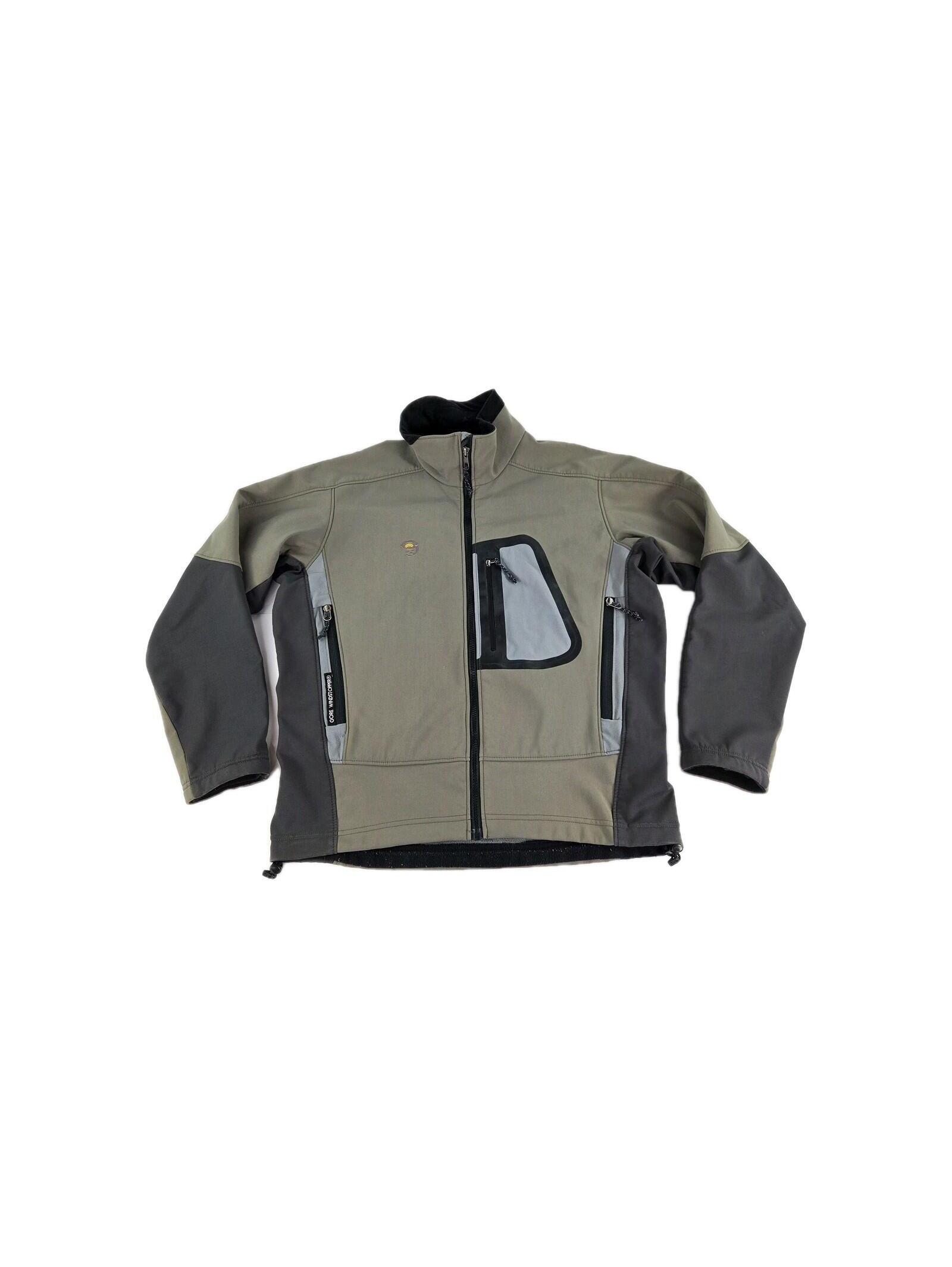 Mountain Hardwear Gore Windstopper Full Zip Jacket Size M Green Softshell Usa